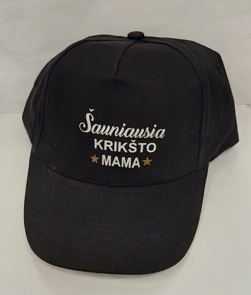 Kepurė su snapeliu ,,Šauniausia krikšto mama"