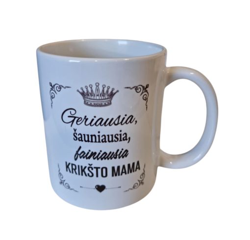 Puodelis ,,Krikšto mama"